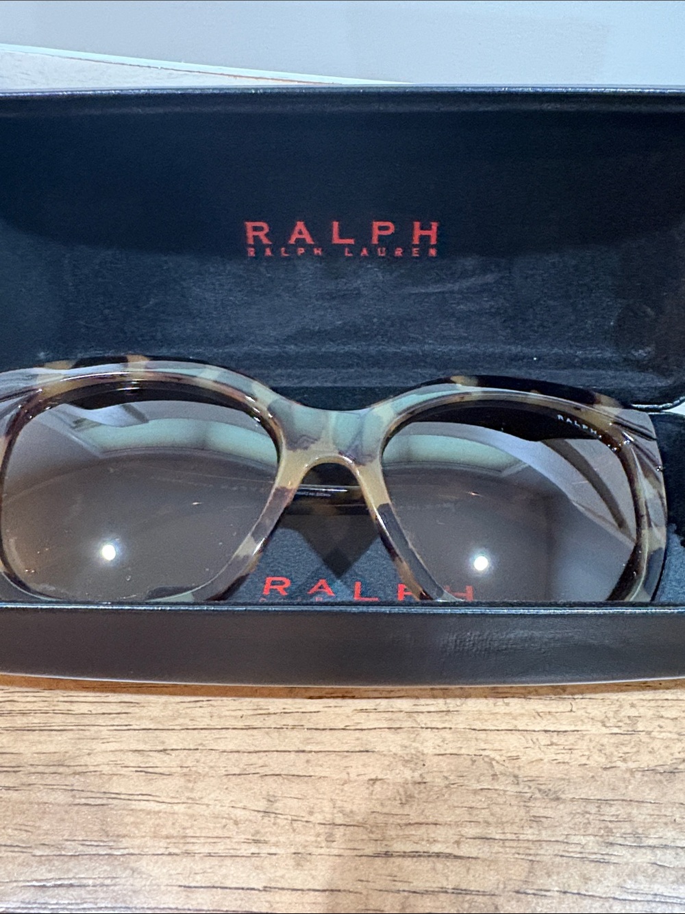 Ralph Lauren Tortoiseshell Frame Sunglasses with Brown Lenses